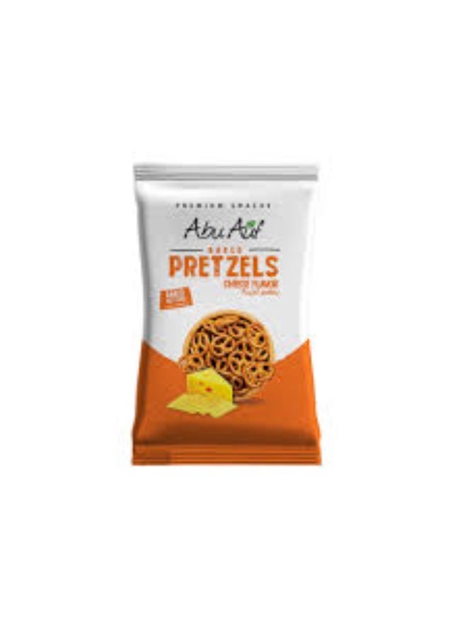 أبو عوف وجبات أبو عوف بالجبن والمخبوز على شكل بريتزل – عبوة 15 × 70 جم | بسكويت مقرمش مالح - Image 1